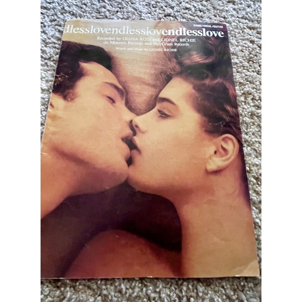 Rare 1981 Vintage Sheet Music - Endless Love - Lionel Richie Diana Ross